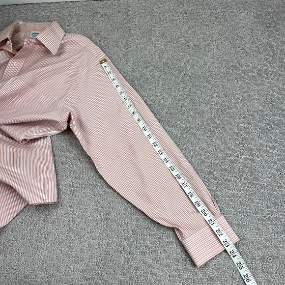 Brooks Brothers Regent Chalk Stripe American Supima Cotton Dress Shirt 16 1/2 - Picture 7 of 9